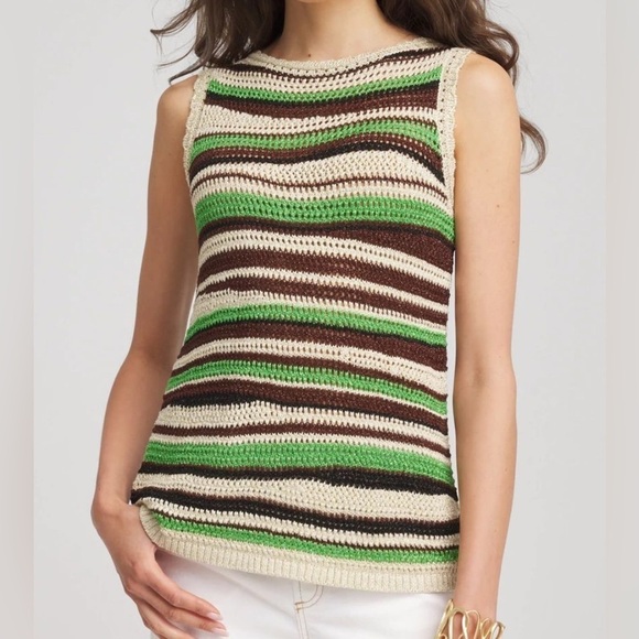 Chico's Tops - Chico’s Contemporary Striped Sweater Knit Tank size 1